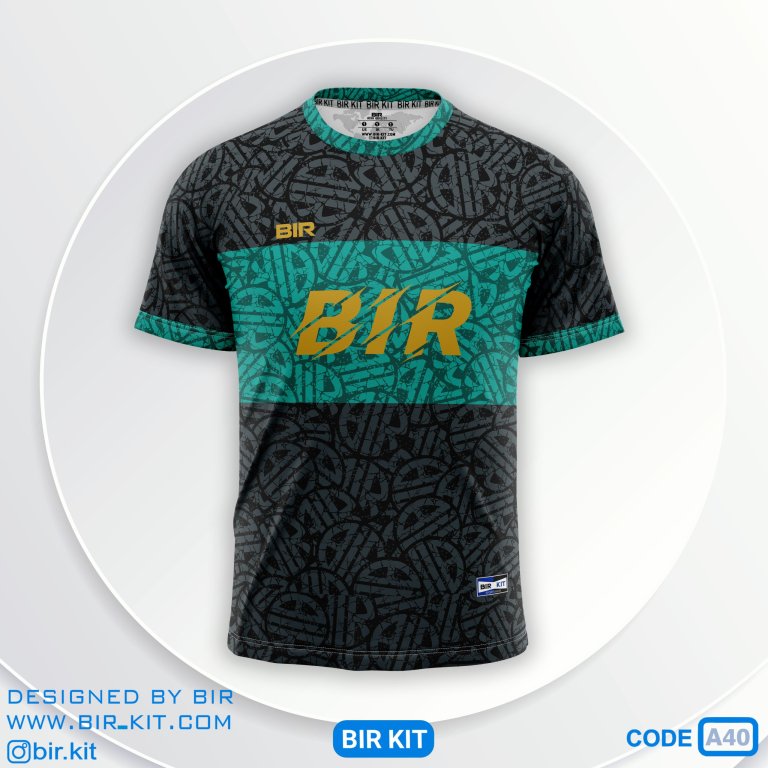 لباس فوتبال - مدل a40-2_ سبز مشکی