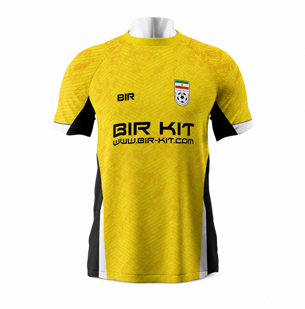 bir-kit-football-jersey-a58-tshirt-1-yellow لباس فوتبال مدل A58 زرد